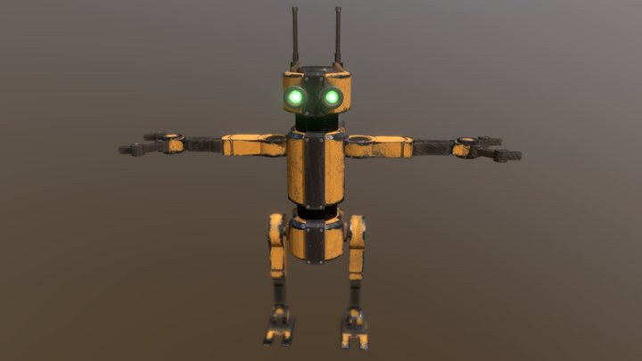 Retro Tubebot [VRChat Avatar] 3D Model