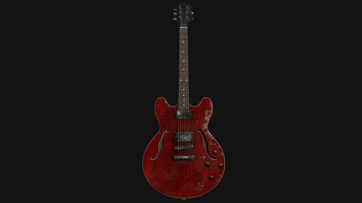 High_Res_Guitar 3D Model