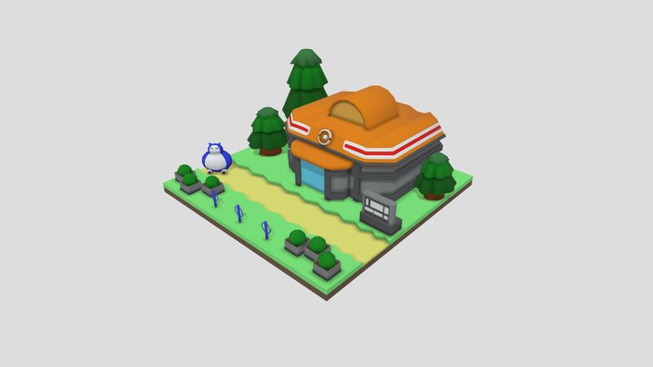 Game Art 1 - Simple Scene 3D Model