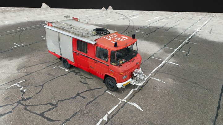 Firetruck Photogrammetry by Mavic 2 3D Model