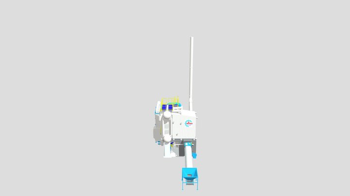 Hệ thống Lò hơi tầng sôi 2 ba lông 3D Model