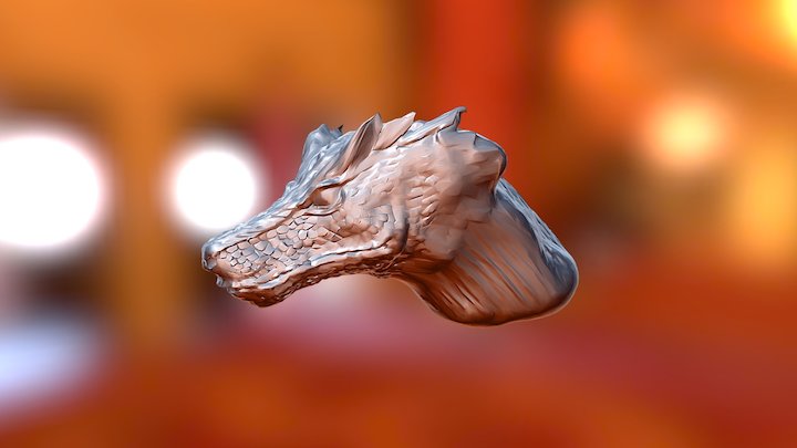 ZBrush First Dragon 3D Model