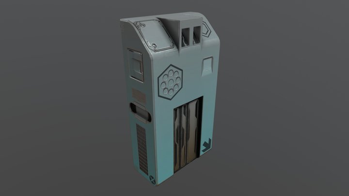 Hard Surface "Control Panel" 3D Model