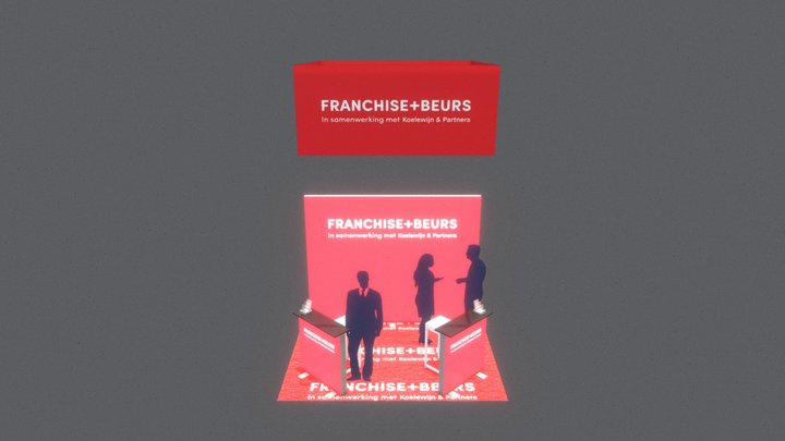Franchise+Beurs: Vrije Standbouw Hoek (Koop) 3D Model