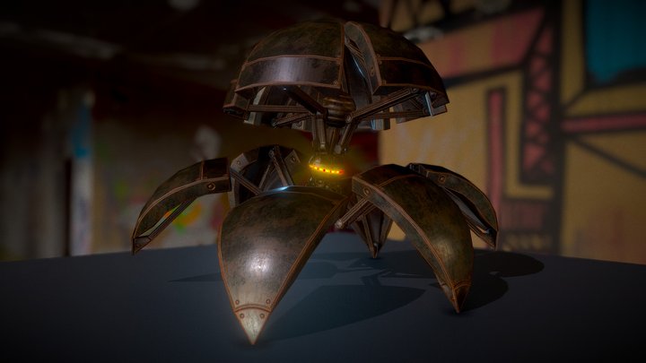 Sphere Bot Rusty Version – Kostenloses 3D-Modell STL