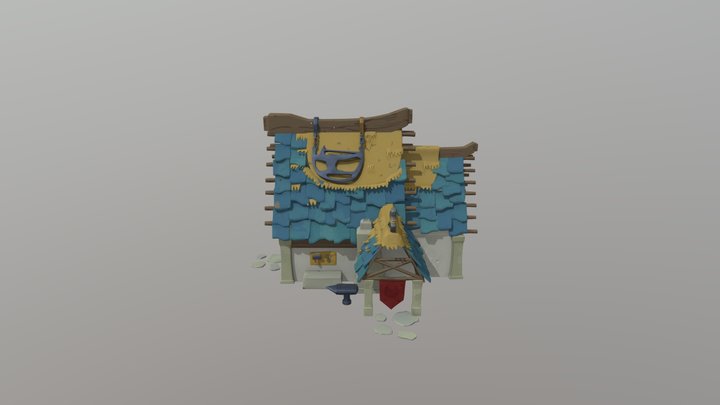 Little Shack lookin guy 3D Model