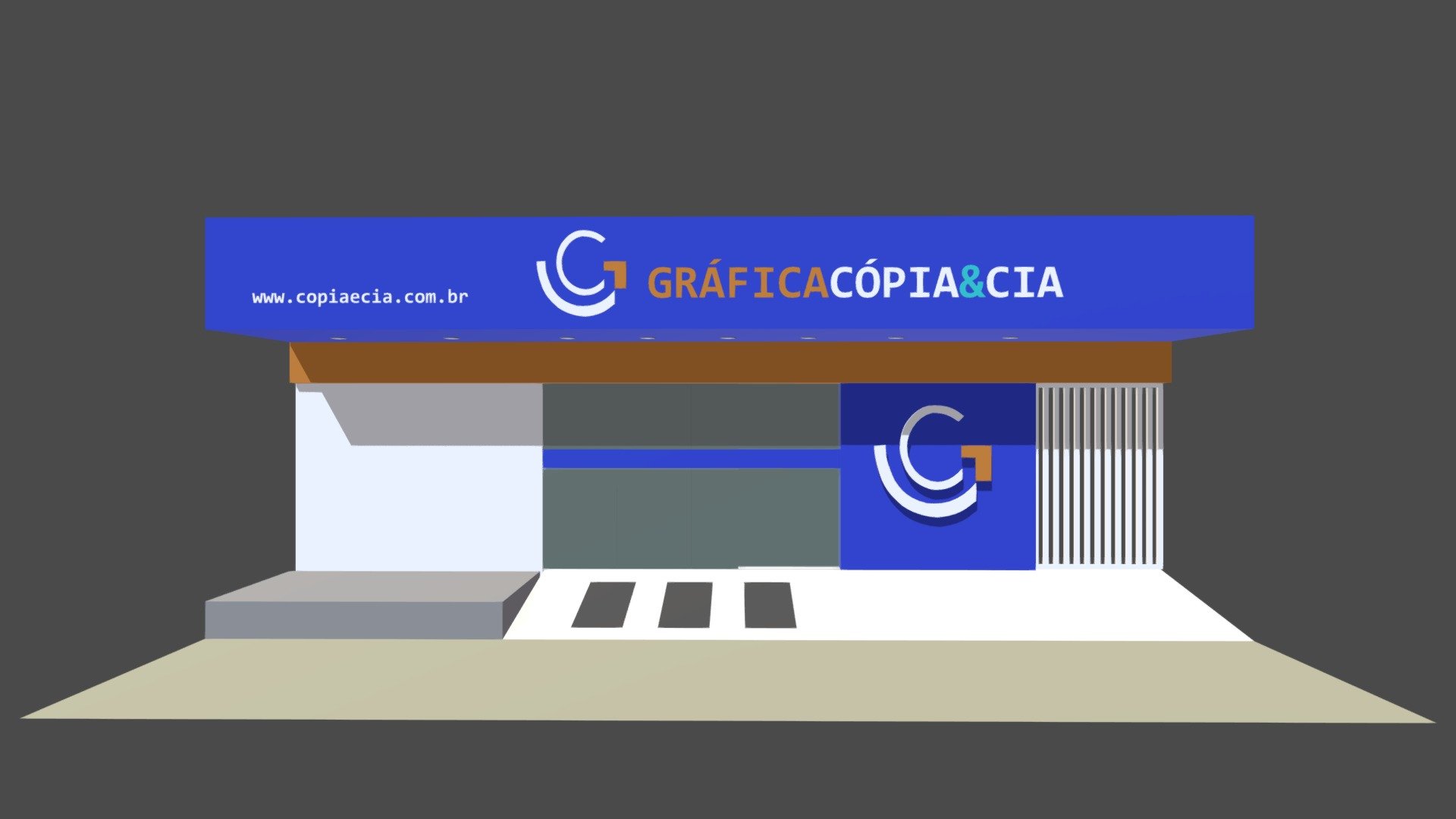 Gráfica Cópia & Cia - Fachada Em ACM
