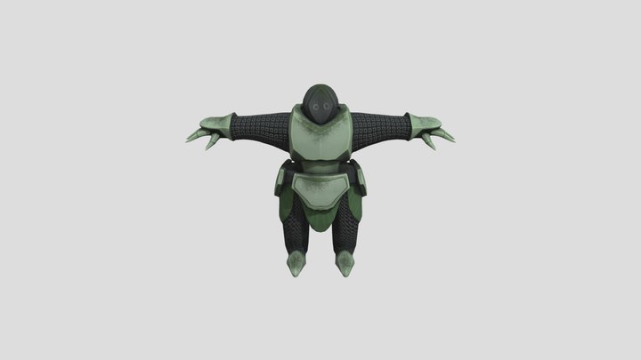 Grass Golem 3D Model