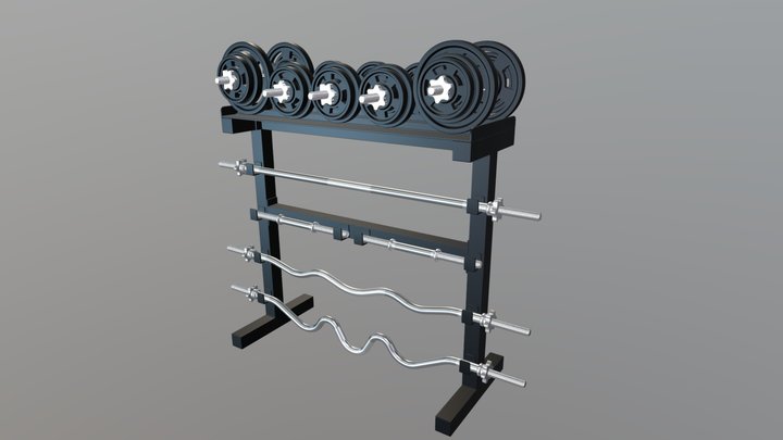Fitness Equipment Storage Rack