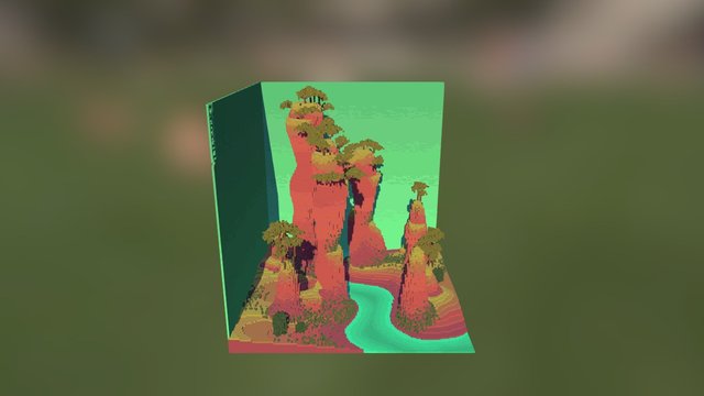 The Hills Biome 3D Model