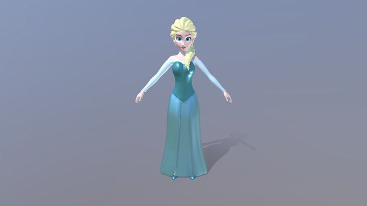 Elsa Frozen 3D Model