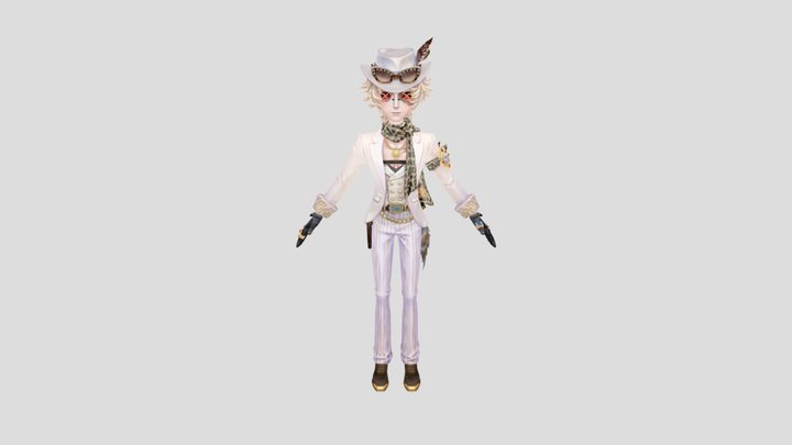 Dazzling Lone Wolf 3D Model