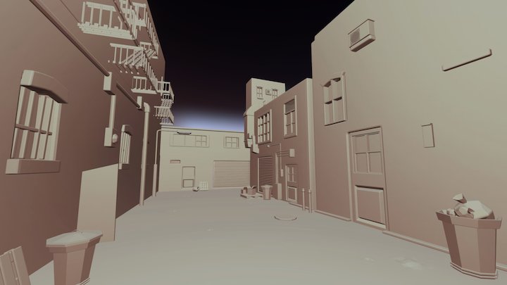 Alley 3D Model