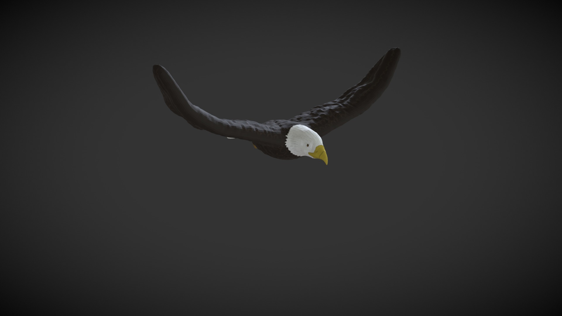 3D model Eagle - This is a 3D model of the Eagle. The 3D model is about a bird flying in the sky.