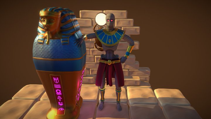 Egyptian Mummy (Trials of Thoth) 3D Model