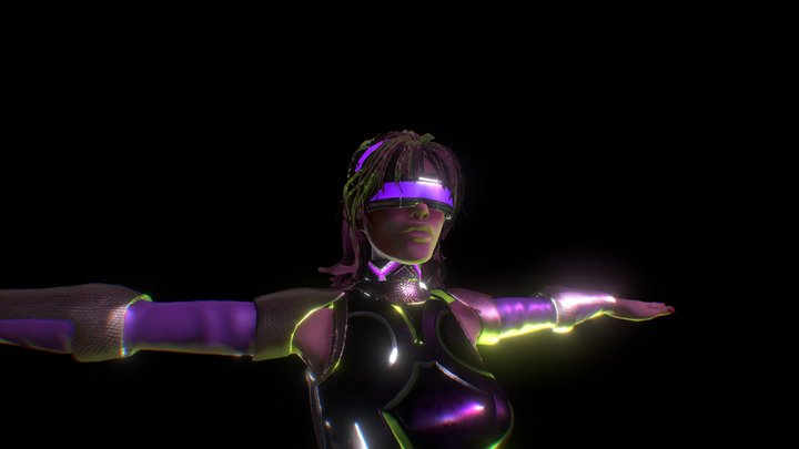 Sci Fi Tech Princess Jane 3D Model