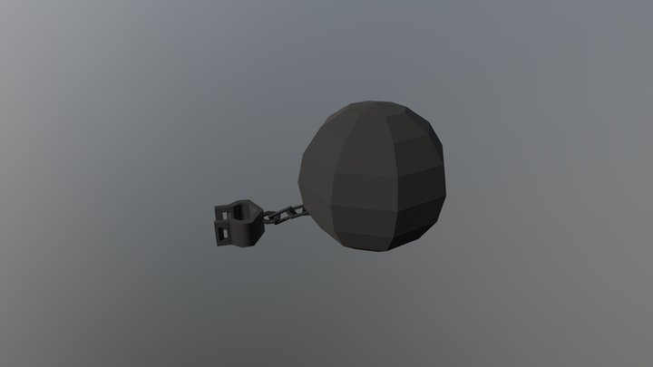 Ball and Chain 3D Model