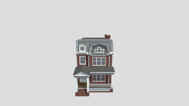 RVA Detached House 04b 3D Model