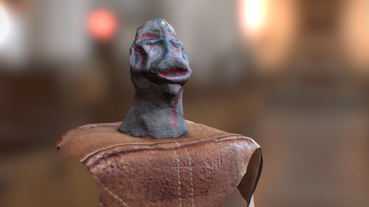 Little God statue 3D Model