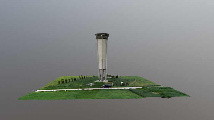 Chateau d'eau de St Gilles (35) 3D Model