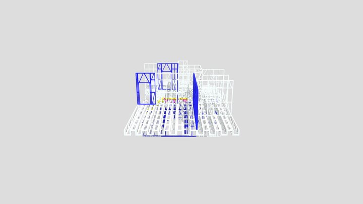 Ципурка, внутренние перегородки 3D Model