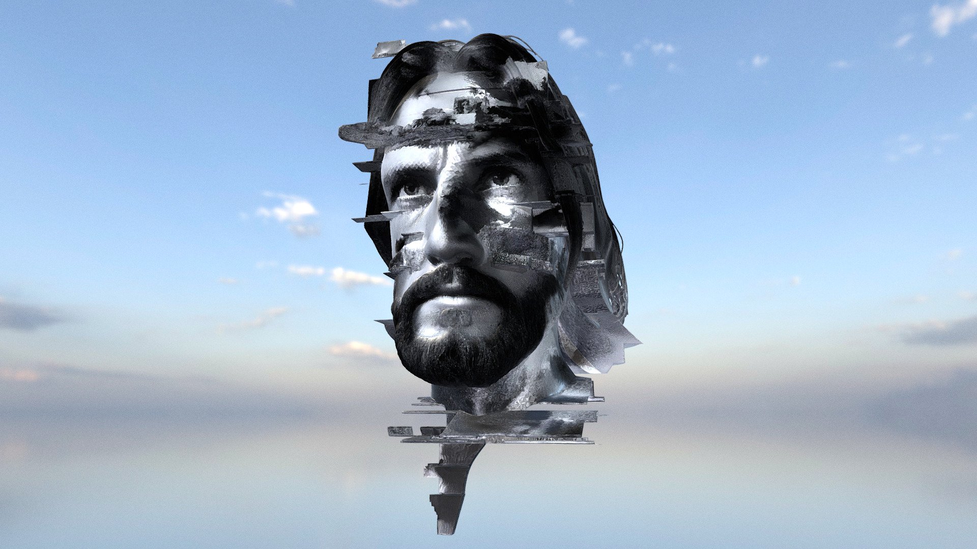 Fragmented Portrait - 3D model by public-art.uk [d18e4af] - Sketchfab
