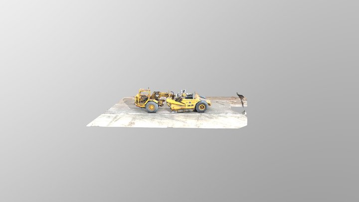 Construction Scraper 3D Model