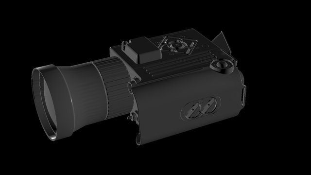INVASION® - LRF Thermal Tactical Monocular 3D Model