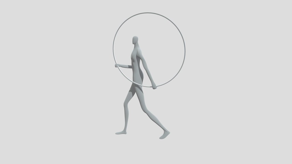Modern Abstract Decorative Giant Man Standing