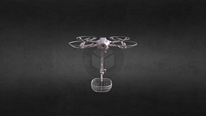 drone coupe fruit 3D Model
