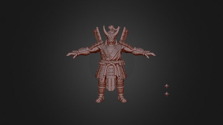 Desolate Oni Warrior – Modèle 3D gratuit STL