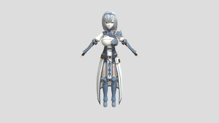 宅配 白銀ノエル - Sketchfab - [d190e94] 2048mitsui by model 3D ぬいぐるみパペット
