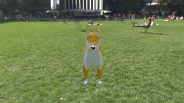Doggo Low Poly 3D Model
