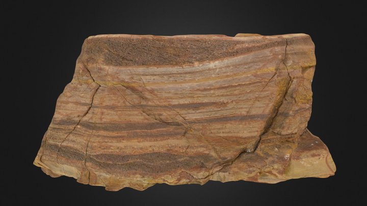 Interbedded mudstone and sandstone 3D Model