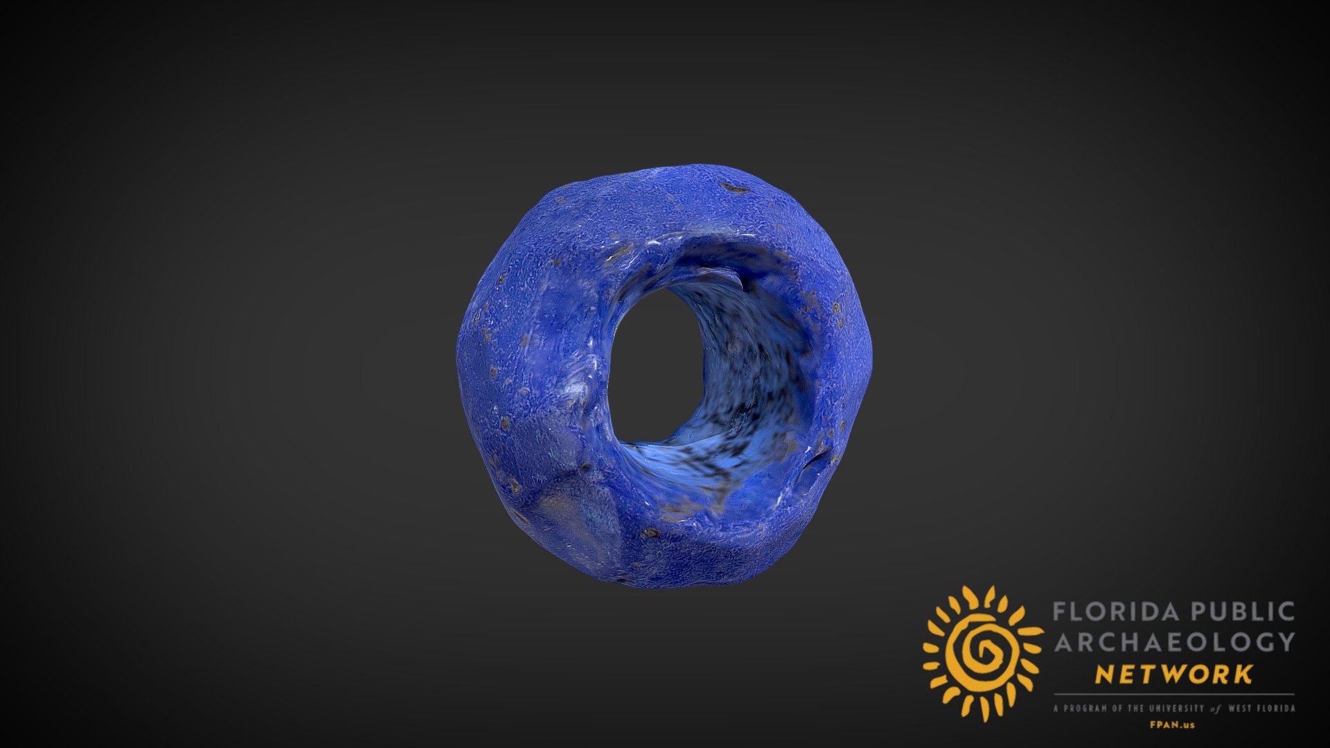 Blue Glass Bead