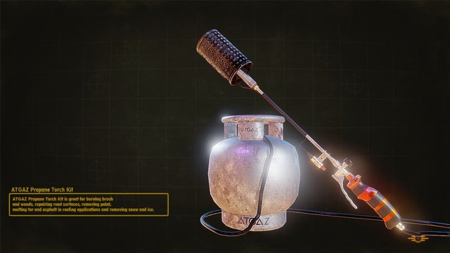 Propange Flamethrower-Atgaz 3D Model
