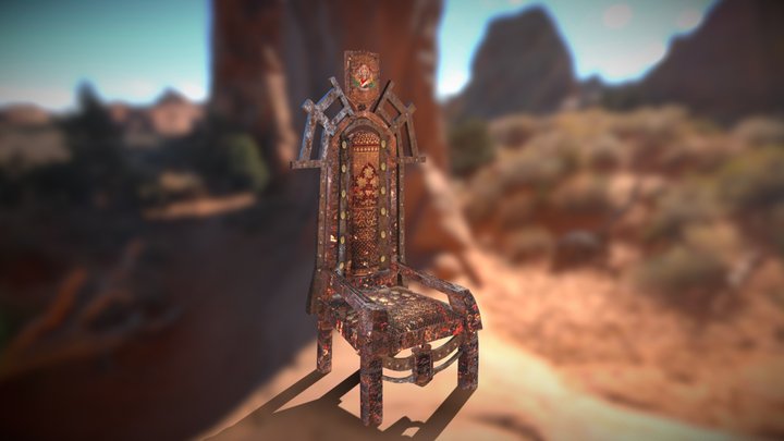 Trône Impérial Oublié 3D Model
