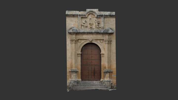 Portada de la Iglesia de la Villa de Montefrío 3D Model