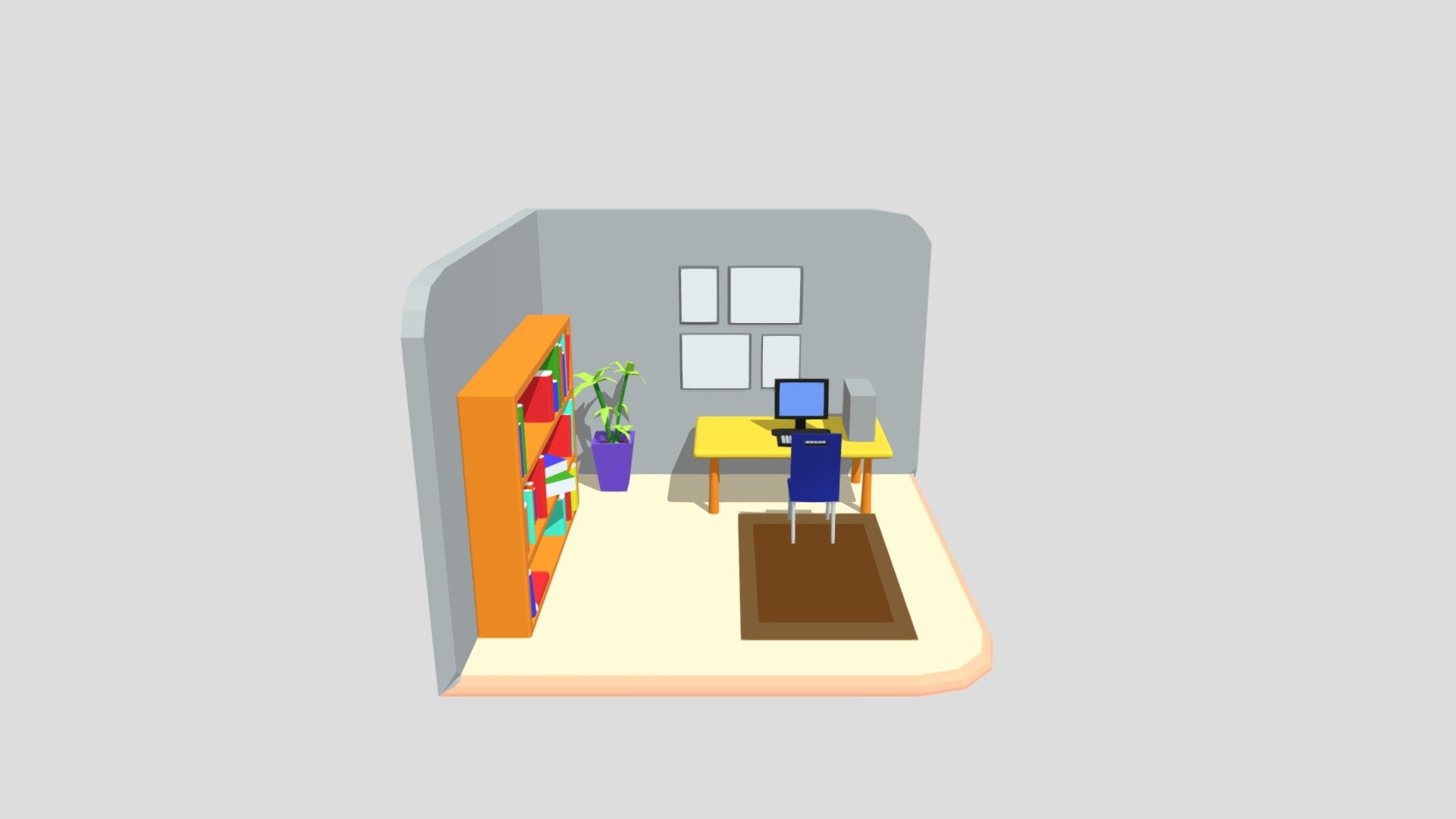 Study Roomfor Hypercasual Game - 3D model by onurcanozder [d1963a7 ...