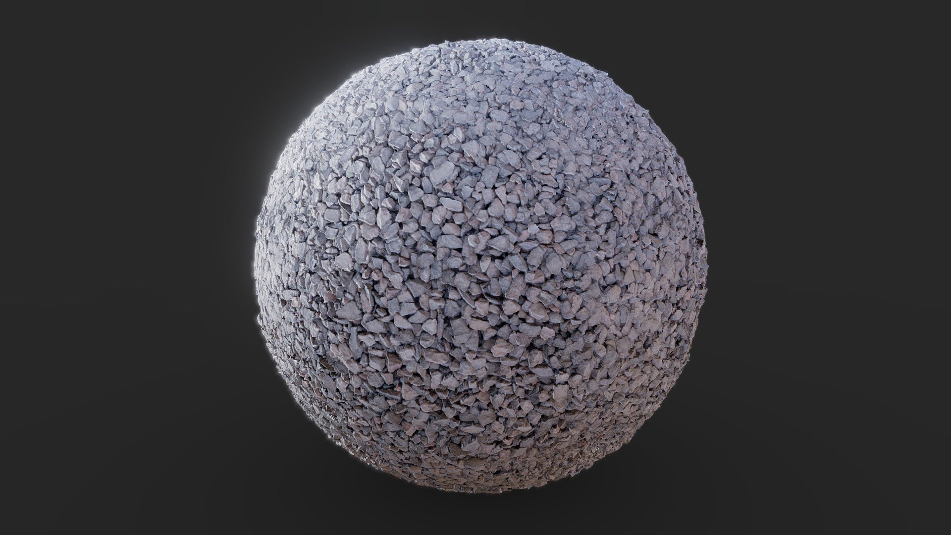 Seamless gravel material