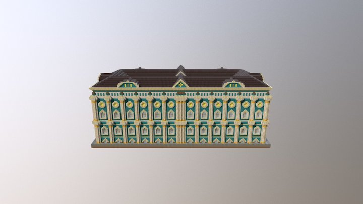 The Hermitage in my minecraft world 3D Model