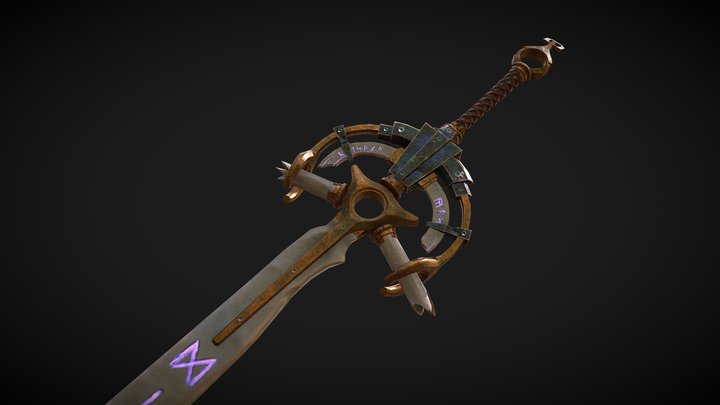Bone Charm Sword 3D Model