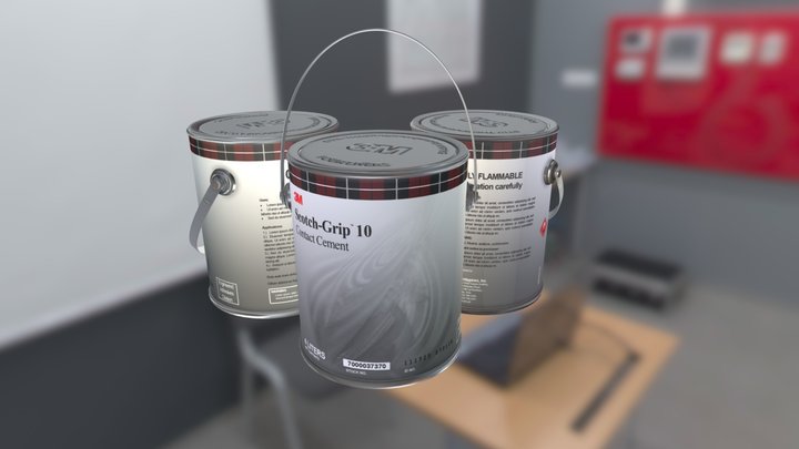 3M Scotch Grip Contact Cement 3D Model