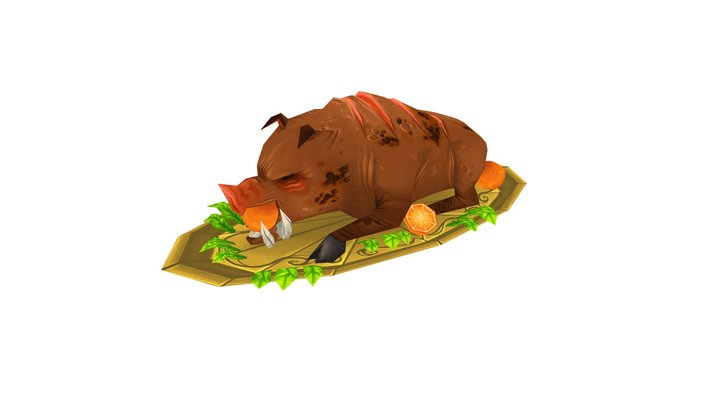 Great Feast Detail: Boar 3D Model