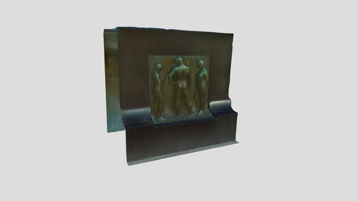 Relief Vigeland Park Fountain Relief 4K 3D Model