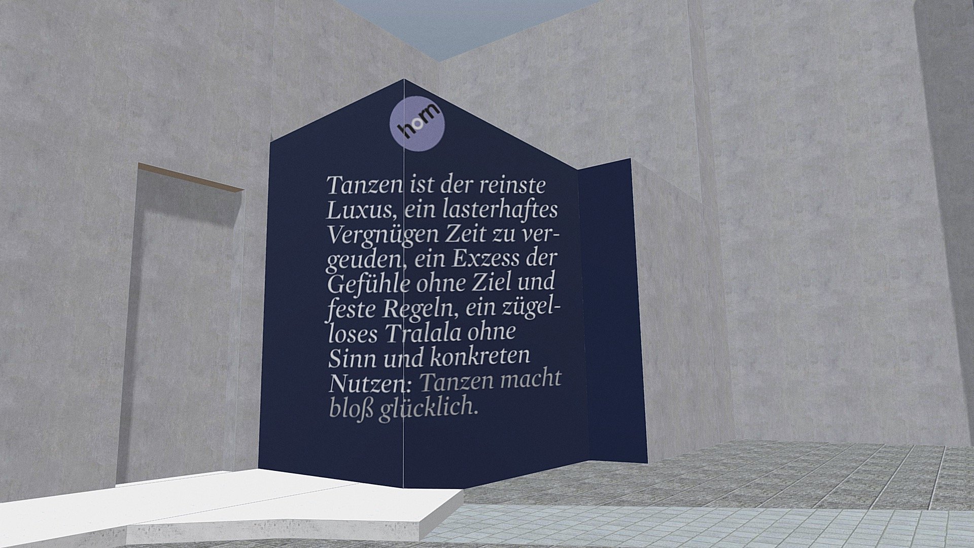 horn. Innenhof