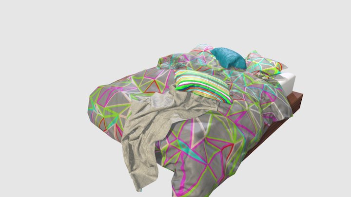 LOW-POLY-BED 3D Model