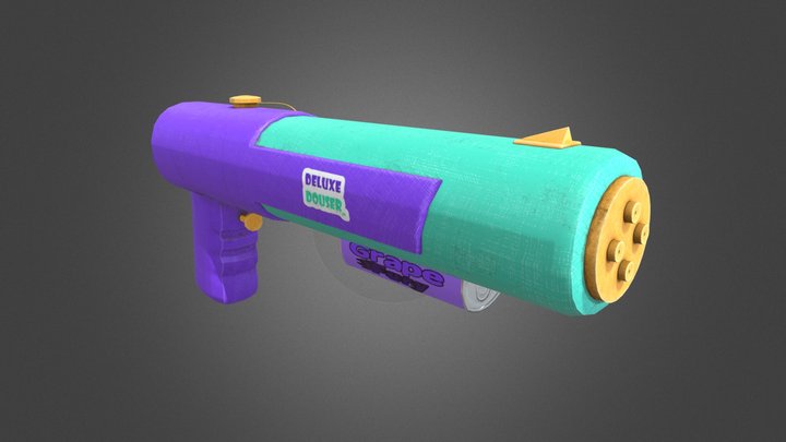 Soda Squirt Gun 3D Model