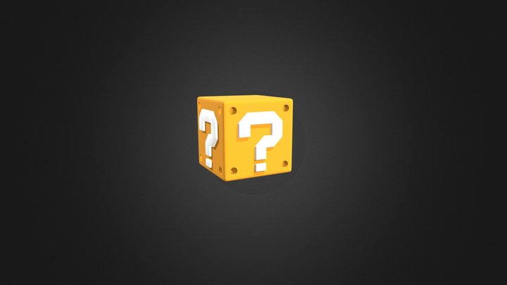 Question Box ? Block Super Mario 3D Model