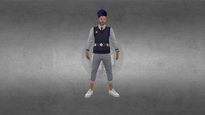free fire school boy bundle – Free 3D Model STL